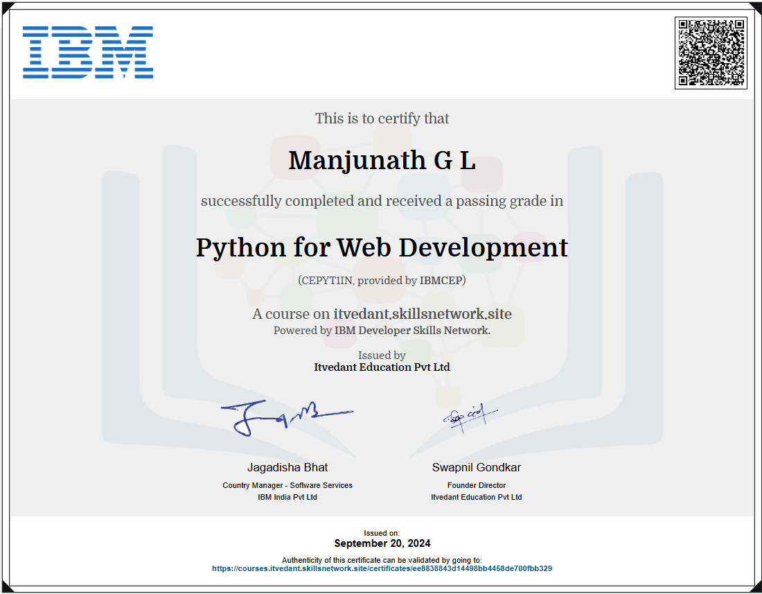 Certification 1